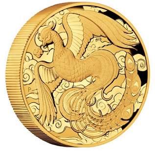 2022 2オンス オーストラリア 中国の神話と伝説：鳳凰 銀貨 プルーフ