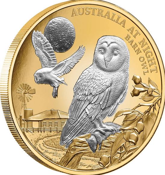 2022 1オンス ニウエ オーストラリアの夜：メンフクロウ 金貨 プルーフ