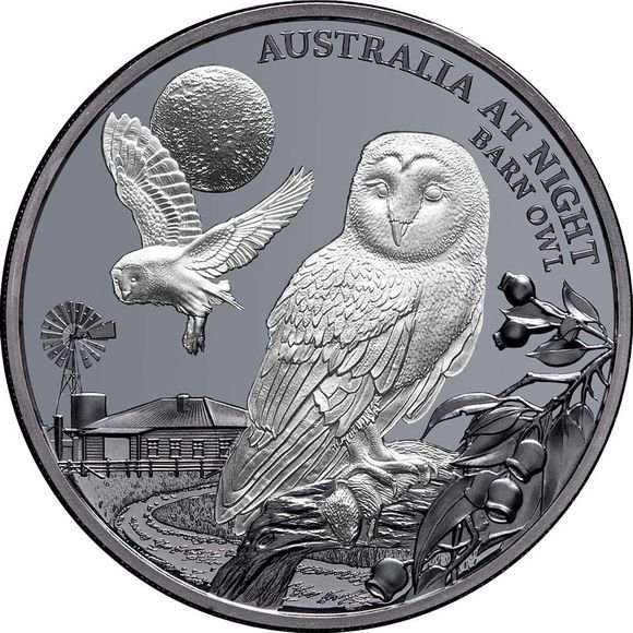 2022年　オーストラリアンマスクフクロウ銀貨　1オンス