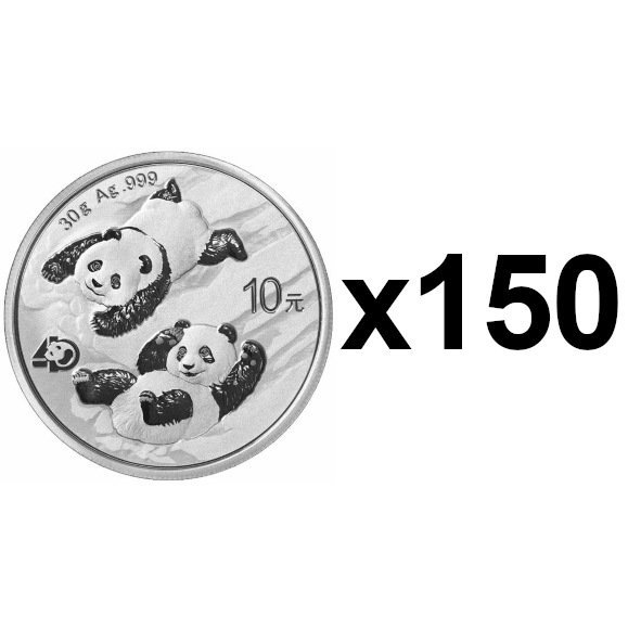 2022 30グラム 中国 パンダ銀貨 【30枚】セット 新品未使用 - 野口 ...