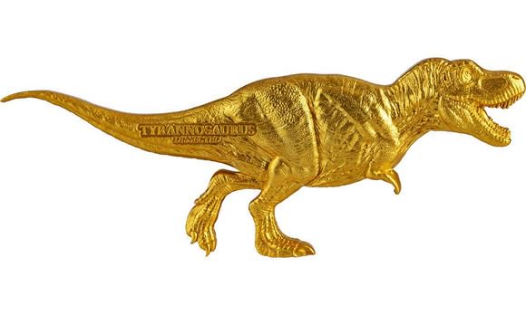 2022 3オンス チャド ティラノサウルス：T-レックス解剖図 銀貨 
