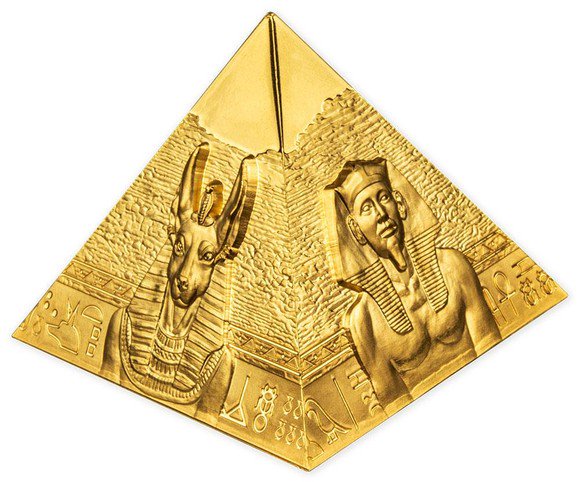 2023 5オンス サモア ギザのピラミッド 金貨 アンティーク風 100ドル 