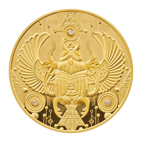 ニウエ　2020年　古代エジプトスカラベ　ジャスパーコイン　500個限定　銀貨ニウエ