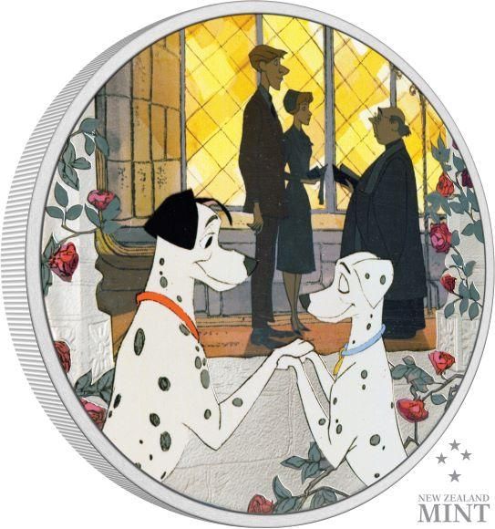 101匹わんちゃん「ファミリー」2ドルカラー銀貨(2022年ニウエ 101匹わんちゃん「ファミリー」2ドルカラー銀貨(2022年ニウエ