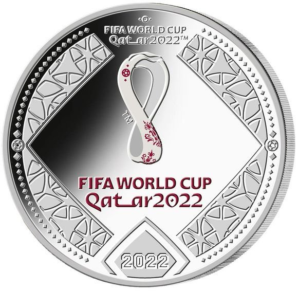 2022 20グラム アゼルバイジャン FIFAワールドカップ・カタール大会 銀貨 プルーフ 【Proof】 5マナト 新品未使用 - 野口コイン 株式会社