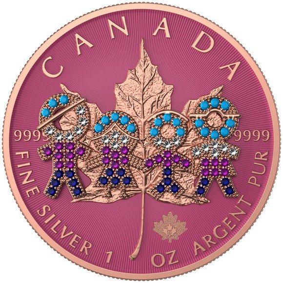スノーフレーク・アクアマリンコイン (シルバープルーフ) カナダ