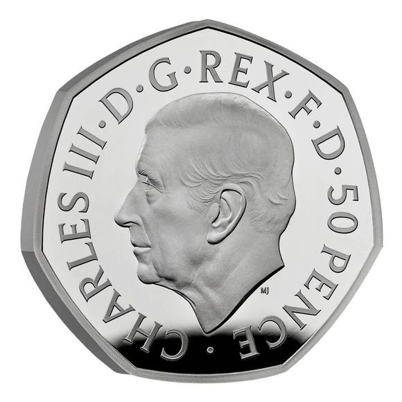 エリザベス女王 イギリス 英国50ペンスコイン 14個 2016年~2022年-