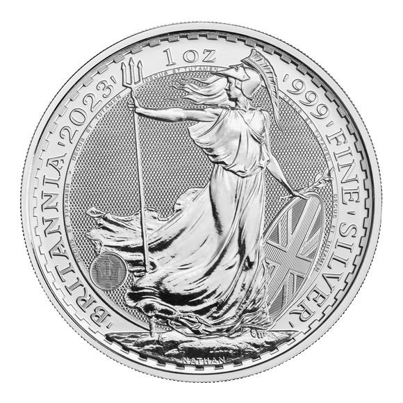 【エリザベス2世肖像】2023 1オンス イギリス ブリタニア銀貨