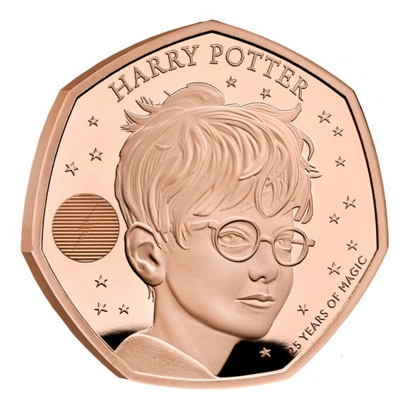 2022 15.5グラム イギリス ハリー・ポッター25周年 金貨 プルーフ 