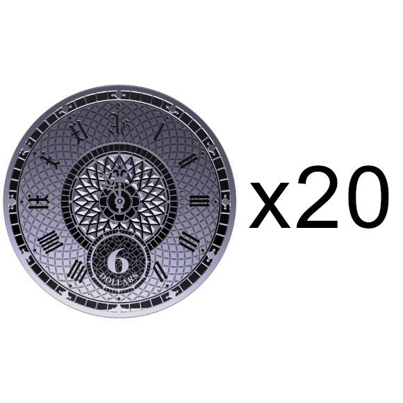 2022 1オンス トケラウ クロノス 銀貨【100枚】セット 新品未使用 6ドル - 野口コイン株式会社