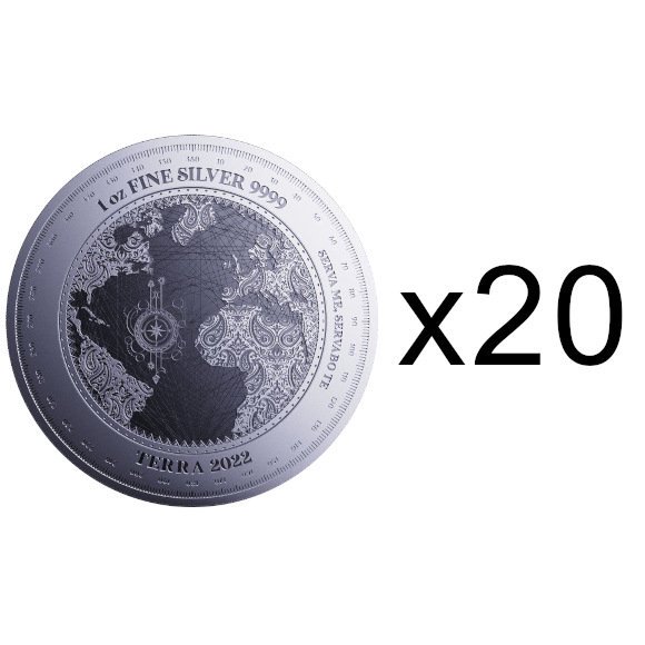 2022 1オンス トケラウ 地球 銀貨【20枚】セット 新品未使用 5ドル