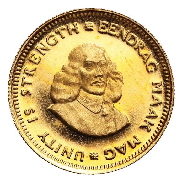1965-1983 3.99グラム 南アフリカ共和国 金貨 1ランド 新品未使用 