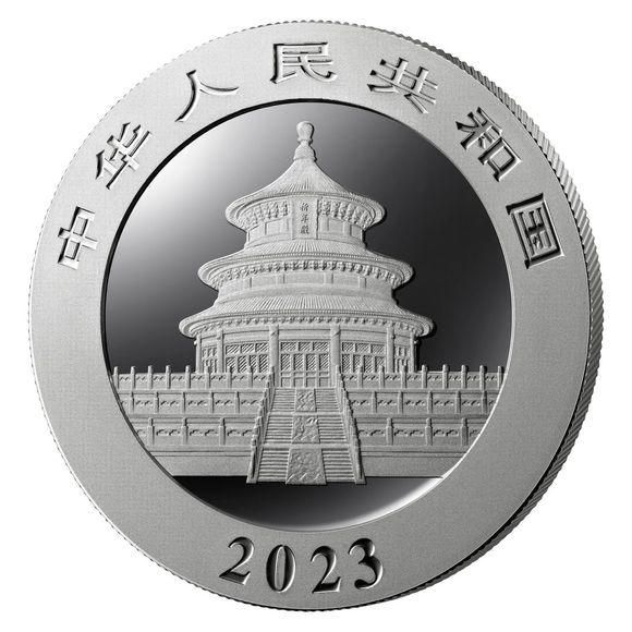 2023 30グラム 中国 パンダ銀貨 40mmクリアーケース付き 新品未使用