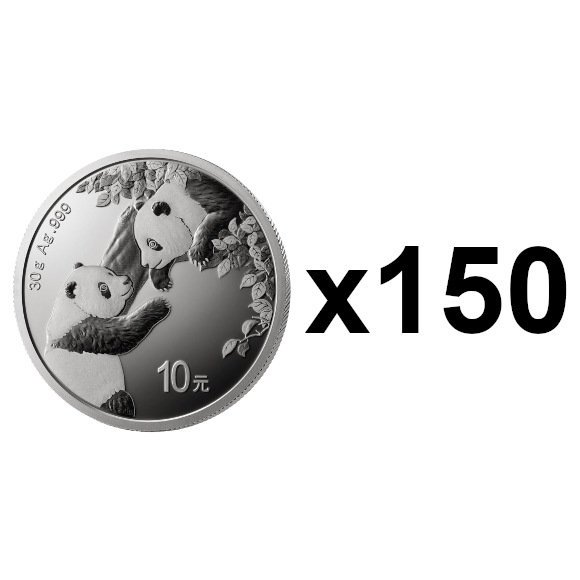 2023 30グラム 中国 パンダ銀貨 【150枚】セット 新品未使用 【2023 