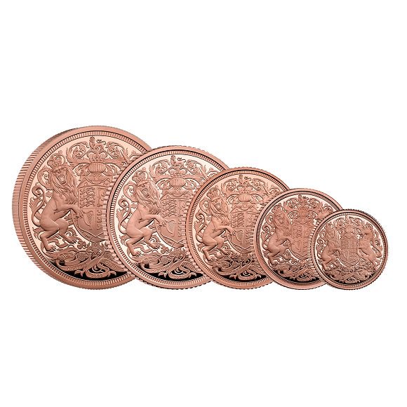 2022 イギリス エリザベス2世女王陛下メモリアルソブリン金貨5枚セット ...