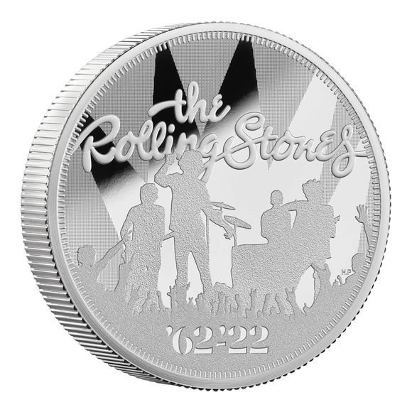 額面     2ポンドイギリス ロイヤルミント ローリングストーンズ60周年記念  2ポンド 銀貨