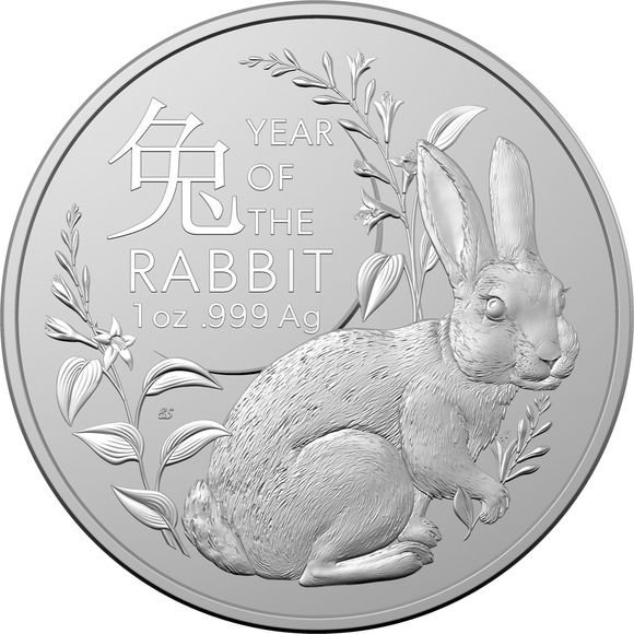 セール品】 2023年 1オンス オーストラリア 干支：卯(ウサギ)年 銀貨