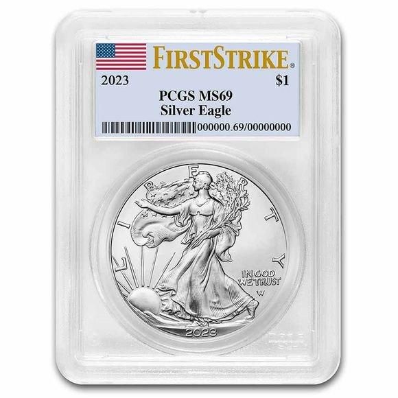 ◾️ファーストストライク純銀1オンス銀貨 イーグル銀貨2016年PCGS MS70FSイーグル30周年