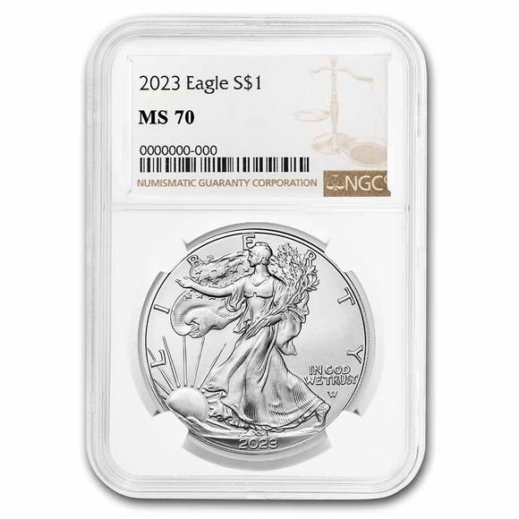 2023 1オンス アメリカ イーグル銀貨 MS-70 NGC - 野口コイン株式会社