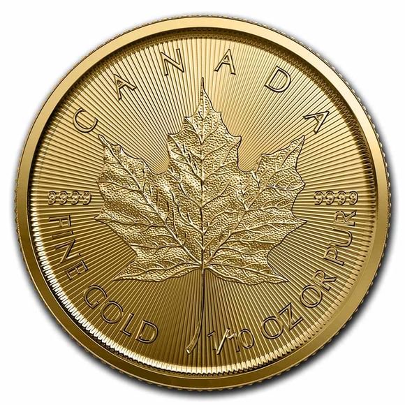 2023 1/10オンス カナダ メイプル金貨 新品未使用 - 野口コイン株式会社