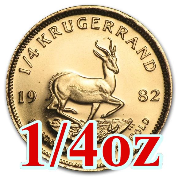 220mm南アフリカ クルーガーランド金貨 1/4oz 美品 1982