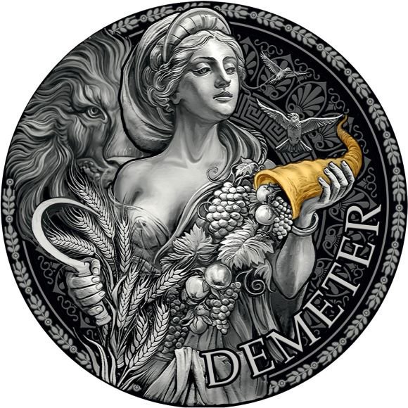 2023 2オンス カメルーン共和国 偉大なギリシャ神話：デメテル 銀貨 ...