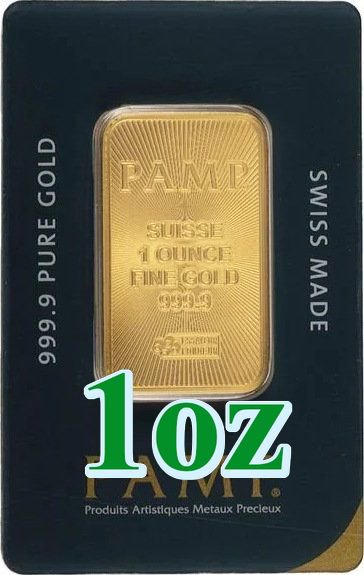PAMPデザイン】1オンス スイス PAMP製 ゴールドバー 99.99% - 野口コイン株式会社