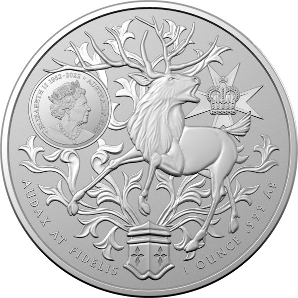 当社の 2023年 1オンス オーストラリア クイーンズランド州の紋章 銀貨
