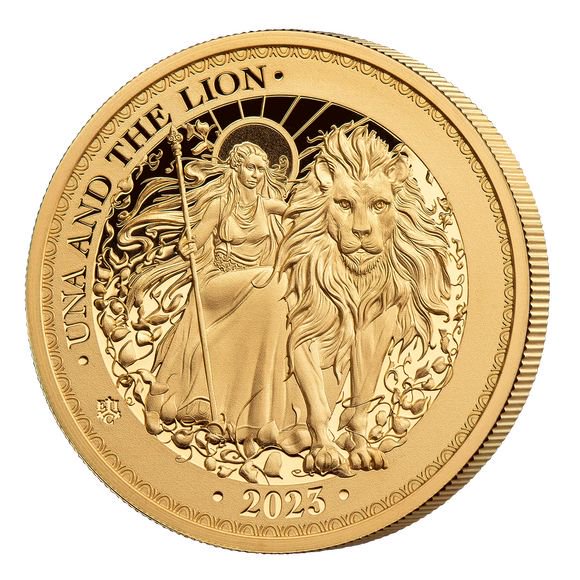 2023年 セントヘレナ ウナとライオン 1ポンド 1オンス プルーフ 銀貨