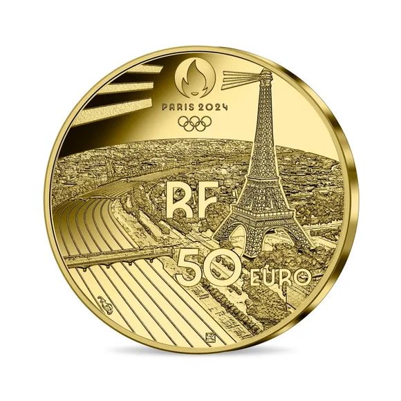23,328円2024 フランス パリ2024 オリンピック開催記念 六角形 250ユーロ金貨