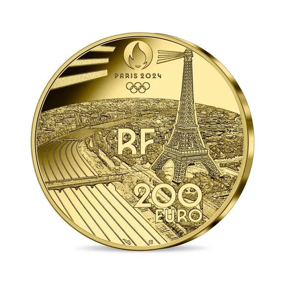 2021 フランス パリ2024 オリンピック開催記念 10ユーロ プルーフ銀貨 ...