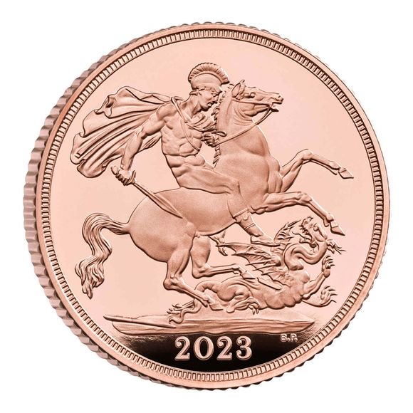 2023 イギリス チャールズ 3世国王陛下戴冠式年ソブリン金貨