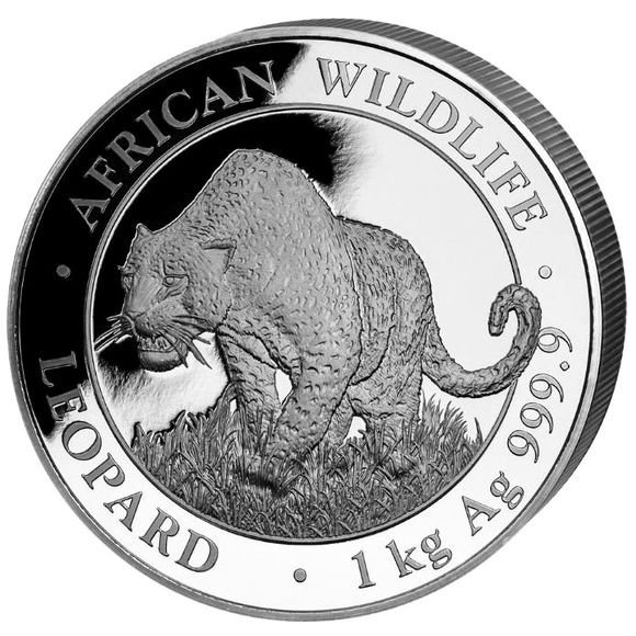 2023 1Kg ソマリア レオパード 銀貨 2000シリング - 野口コイン株式会社