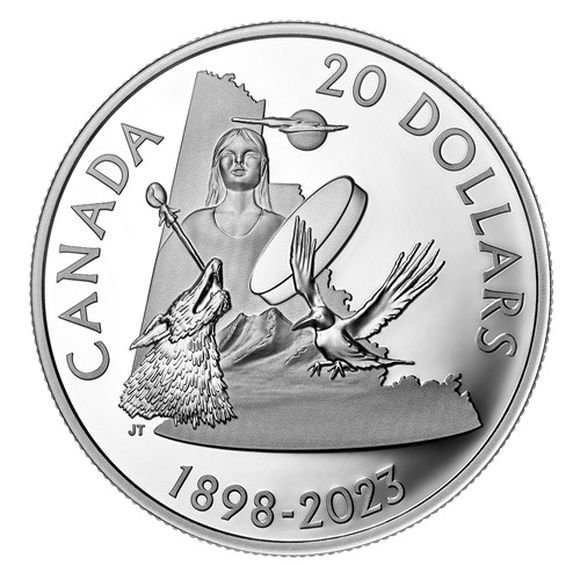 2023 31.39グラム カナダ 偉大なハンター：ハイイログマ 銀貨 プルーフ 