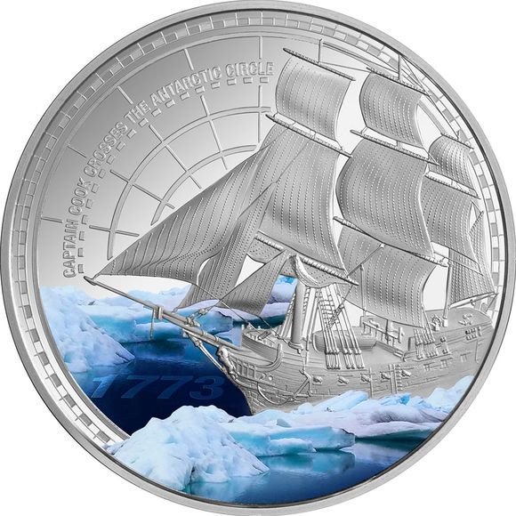 2023 1オンス ニウエ キャプテンクック 航海250周年記念 銀貨 プルーフ ...