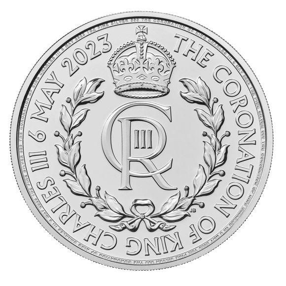 2023 1オンス イギリス チャールズ3世戴冠式記念 地金型銀貨 2