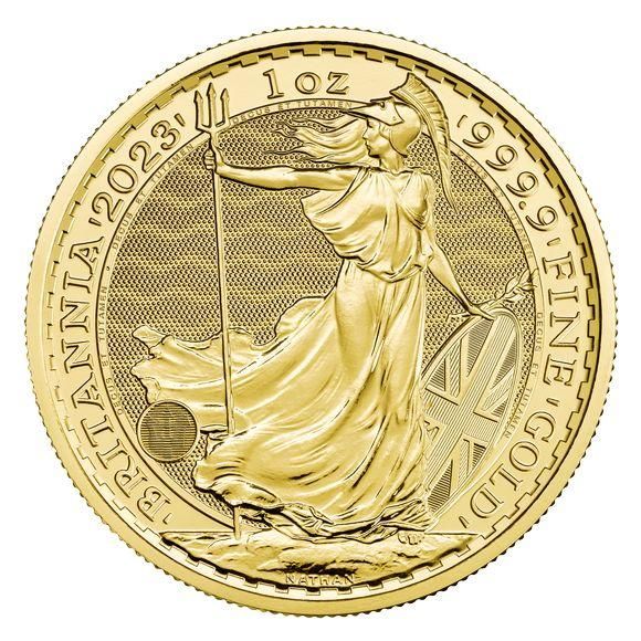 戴冠式ブリタニア】2023 1オンス イギリス ブリタニア 金貨 33mm