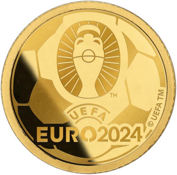 2024 0.5グラム ソロモン諸島 UEFA ユーロカップ エンブレム 金貨 プルーフ 【Proof】 10ドル 新品未使用 - 野口コイン株式会社