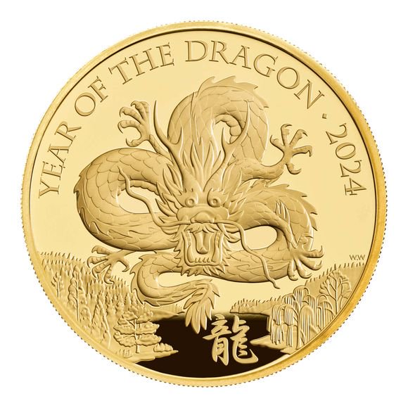 レア品 5オンス銀貨 2012年公式記念貨幣 昇龍 英連邦クック諸島政府 