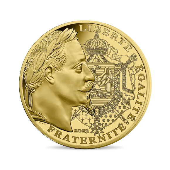 2023 50グラム フランスの黄金：ナポレオン3世 金貨 プルーフ 【Proof】 5000ユーロ 新品未使用 - 野口コイン株式会社