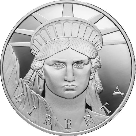 2023 1オンス アメリカ 暗号国家 自由の女神 暗号通貨 ホログラム 銀貨 ...