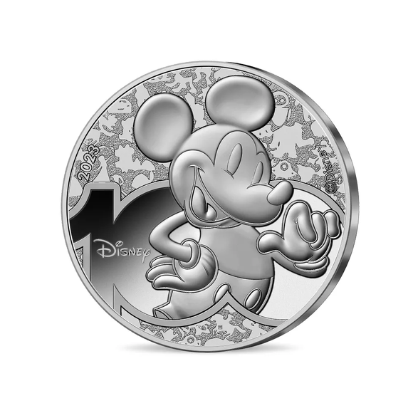 2023 45グラム フランス ミッキーマウス：ディズニー100周年記念 銀貨 ...