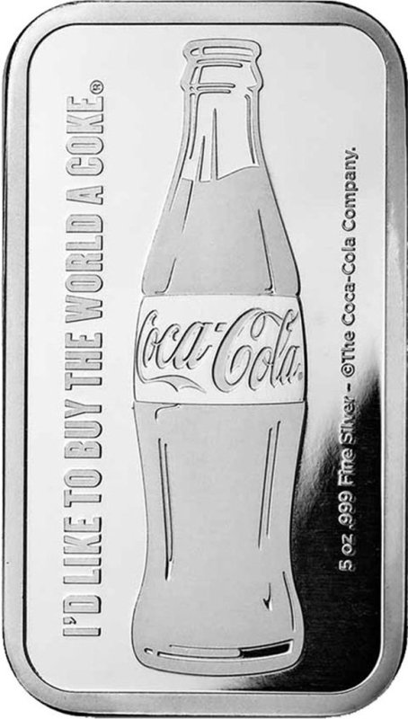 ルイビル、KY - コカ・コーラ75周年記念1オンス 銀バー 1973年発行