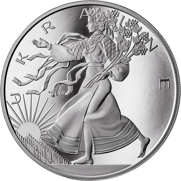 2024 1オンス アメリカ暗号国家 ウクライナの自由 ホログラム 銀貨