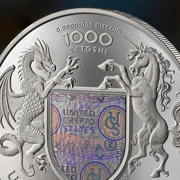 2024 1オンス アメリカ暗号国家 ウクライナの自由 ホログラム 銀貨 ...