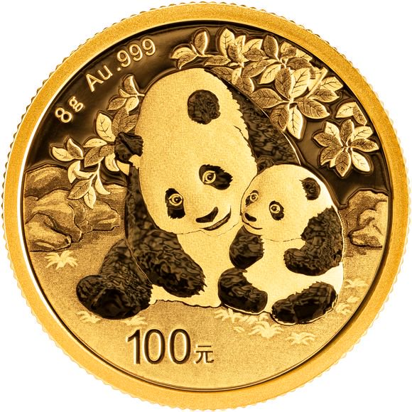 2024 8グラム 中国 パンダ 金貨新品未使用 100元 - 野口コイン株式会社