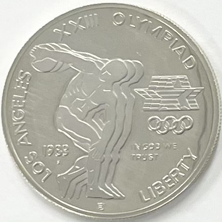 【セール品】1983 26.7グラム アメリカ ロサンゼルスオリンピック記念 銀貨 1ドル - 野口コイン株式会社