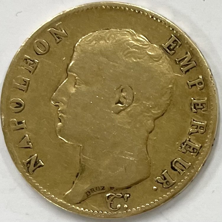 △希少△ 1806A 金貨 フランス ナポレオン1世 40フラン XF40 - 貨幣