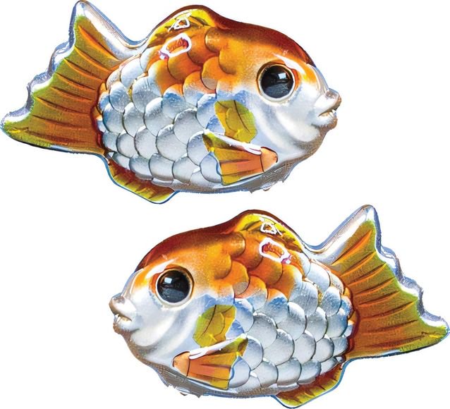 2023 1/2オンス 魚 2個セット 彩色 銀メダル 【アンティーク風】 新品