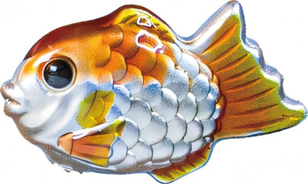 2023 1/2オンス 魚 2個セット 彩色 銀メダル 【アンティーク風】 新品